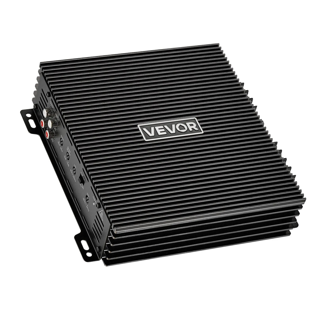 VEVOR 2 kanālu automašīnas audio pastiprinātājs, tiltojams pilna diapazona Class AB stereo pastiprinātājs ar maksimālo jaudu 2 × 300 W pie 4 Ω / 2 × 600 W pie 2 Ω, augstas jaudas auto pastiprinātājs SUV, pikapiem un bezceļu transportlīdzekļiem