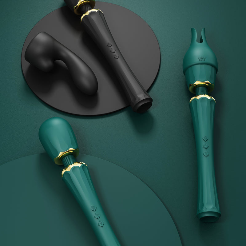 KYRO masāžas ierīces komplekts no LEGEND AURORA kolekcijas,melnā krāsa,skatīt aprakstu,diskrēta piegāde melnā iepakojumā