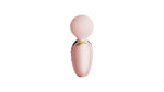 AVA application-controlled massage vibrating heated device (5min 42C) from AVA AURORA collection, pink colour, see description, discreet delivery in black packaging