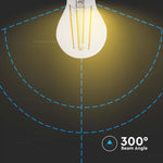 E27 7W(806Lm) LED SMART Glödlampa, V-TAC, IP20, glas, kompatibel med AMAZON ALEKSA och GOOGLE HOME, 3IN1