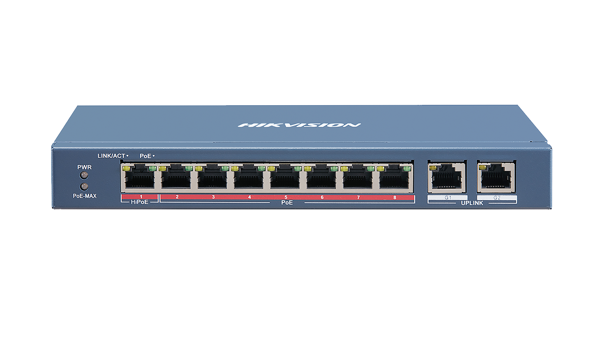 Komutators Hikvision DS-3E0310HP-E 8-port 10/100Mbps PoE 110WUnmanaged Desktop