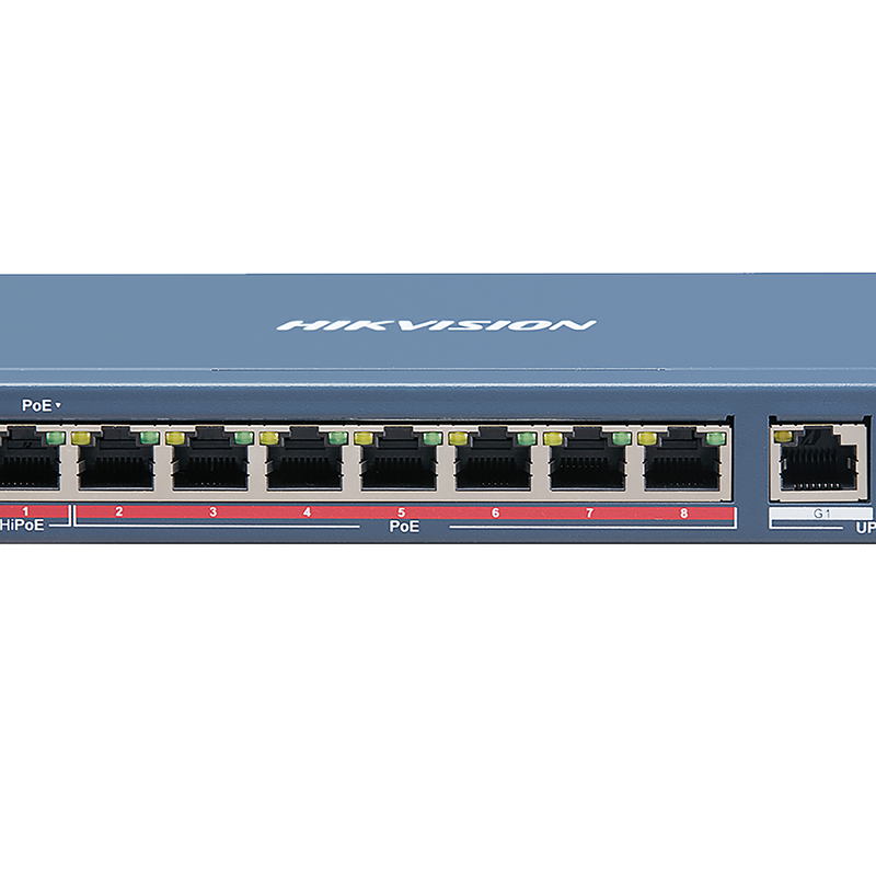 Komutators Hikvision DS-3E0310HP-E 8-port 10/100Mbps PoE 110WUnmanaged Desktop