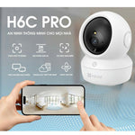 EZVIZ H6c Pro 3MP grozāma Wi-Fi kamera, Type-C, balta