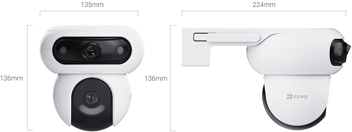 EZVIZ HB90/SP PT välikaamera (4MP+4MP) koos aku ja 8W päikesepaneeliga