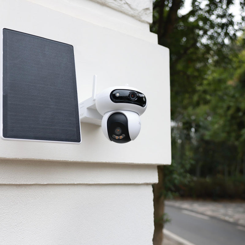 EZVIZ HB90/SP āra WiFi PT kamera (4MP+4MP) ar akumulatoru un 8W saules paneli