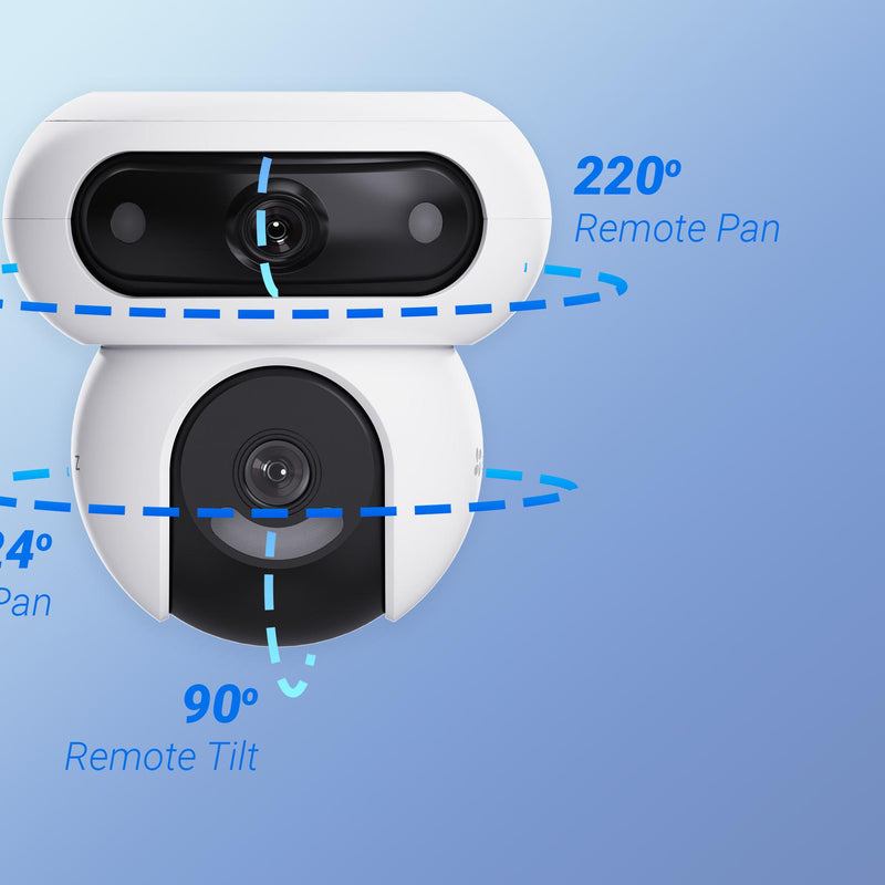 EZVIZ HB90/SP āra WiFi PT kamera (4MP+4MP) ar akumulatoru un 8W saules paneli