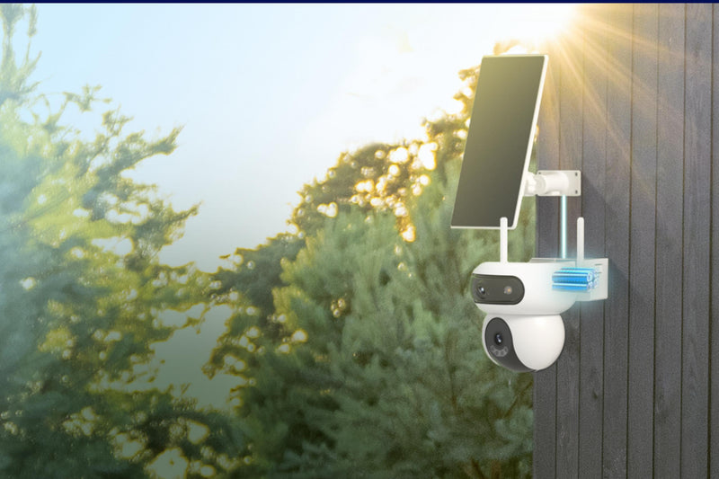 EZVIZ HB90/SP āra WiFi PT kamera (4MP+4MP) ar akumulatoru un 8W saules paneli