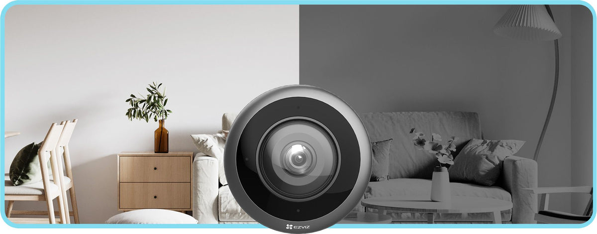 EZVIZ E4P Viedā Wi-Fi panorāmas "Zivs acs" kamera