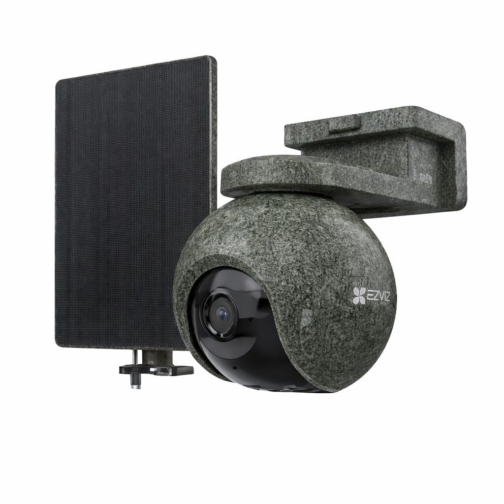 EZVIZ CS-EB8/SP Ranger akumulatora āra kamera ar saules paneļa komplektu, 4G/LTE, Wi-Fi 2,4 GHz, 4K 8 MP, 4 mm, IP65