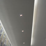 GU10 recessed plaster frame/fixture, square, grey/golden rose, 100x100x40mm, recessed. izm. Ø80mm, V-TAC