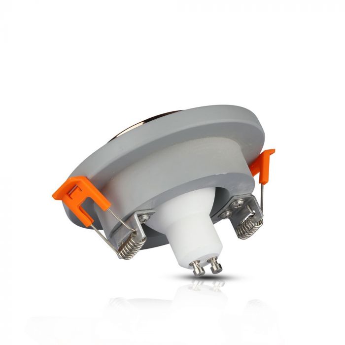 GU10 infälld gipsram/armatur, rund, grå/gyllenrosa, Ø100x40mm, infälld. storlek: x40404040404040404050, mm Ø80mm, V-TAC