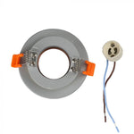 GU10 recessed plaster frame/fixture, round, grey/golden rose, Ø100x40mm, recessed. size: x40404040404040404050, mm Ø80mm, V-TAC