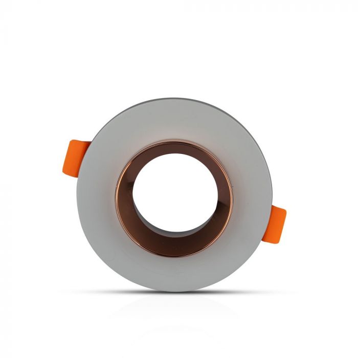 GU10 recessed plaster frame/fixture, round, grey/golden rose, Ø100x40mm, recessed. size: x40404040404040404050, mm Ø80mm, V-TAC