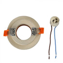 GU10 iebūvējams ģipša karkass/armatūra, apaļas formas, off white/golden rose, Ø100x40mm, iebūv. izm. Ø80mm, V-TAC