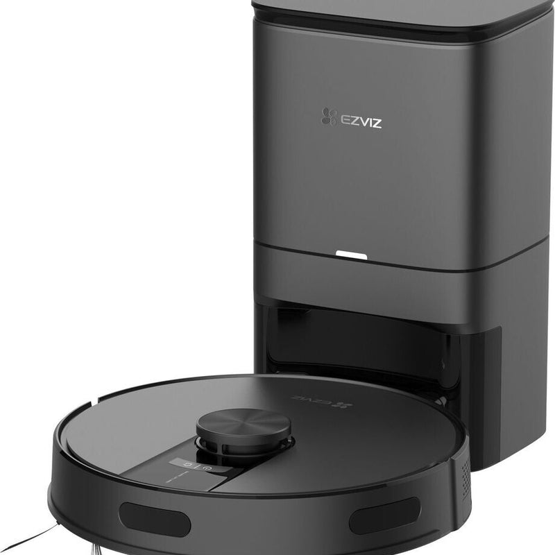 EZVIZ CS-RE4P-PBT2 robotizēts putekļsūcējs ar mazgāšanas funkciju un LiDAR navigāciju, melns