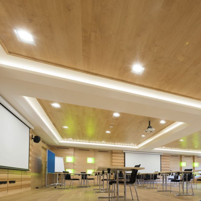 Встраиваемая рамка/светильник GU10, квадратная, 85x85X62 мм, встраиваемая. Диммер. 80x80 мм, цвет белый/золотой, V-TAC