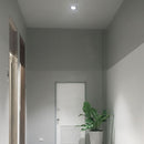 GU10 recessed frame/fixture, square, 85x85X32mm, recessed. Dimm. Ø75mm, white, V-TAC