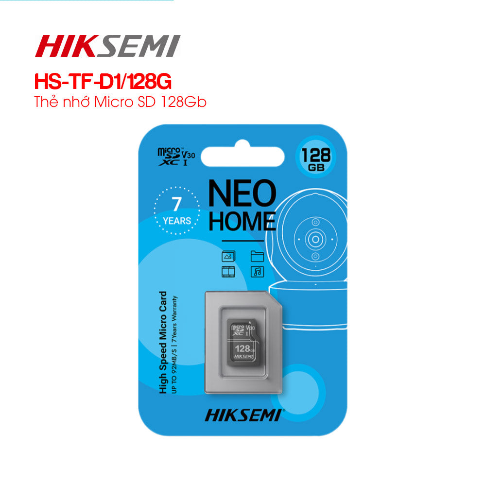 HIKSEMI NEO HOME microSDXC atmiņas karte, 128 GB, UHS-I, V30