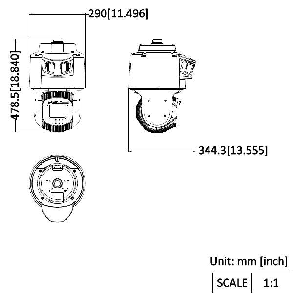 Hikvision DS-2SF8C425MXG1-ELWY/26 TandemVu panorāmas PTZ IP kamera, 6 MP + 4 MP, 25× optiskā tālummaiņa, DarkFighter 2.0, IR 300 m, IP67, IK10