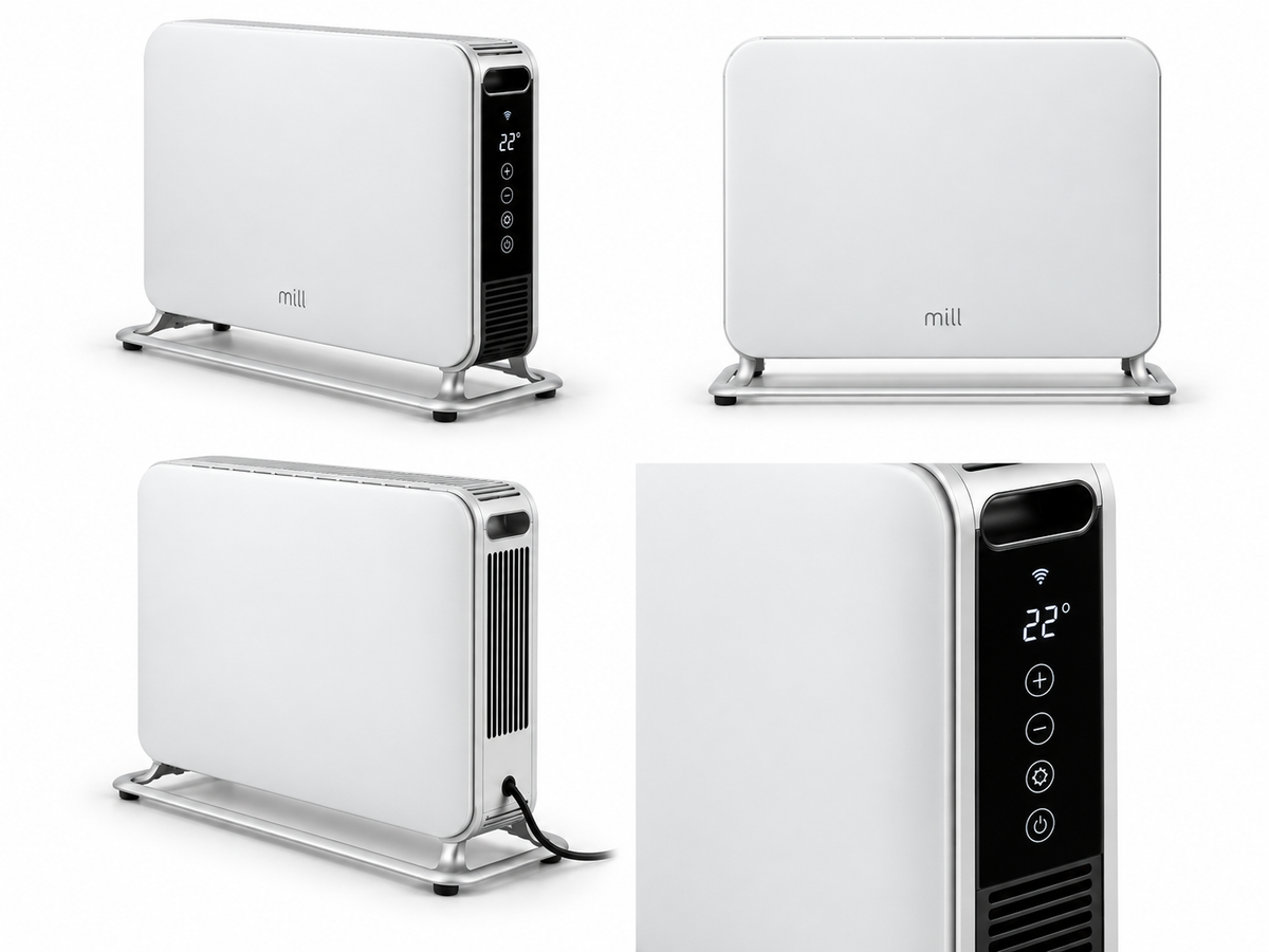 Mill CO1200WIFI3 WiFi konvekcijas sildītājs, 1200 W, balts