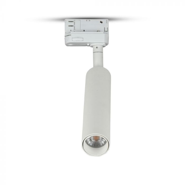 15W (1200Lm) LED COB strålkastare för strömskenor, V-TAC SAMSUNG CHIP, IP20, 5 års garanti, 5000K kallvitt ljus