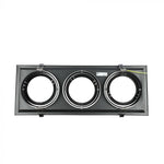 AR111 built-in frame/fixture for 3 bulbs, black, IP20, V-TAC