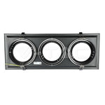 AR111 built-in frame/fixture for 3 bulbs, black, IP20, V-TAC