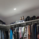 GU10 recessed frame/fixture, square, adjustable light direction, 100x100X38mm, recessed. size 90x90mm, white/black, V-TAC