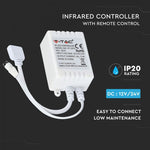 LED-värviribade kontroller 6A 72W, 24 nuppu, V-TAC, puldiga