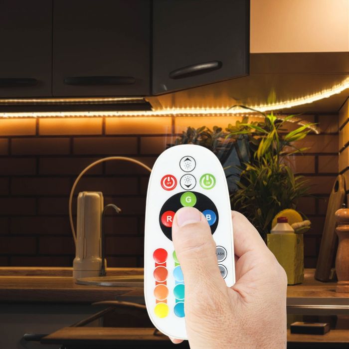 LED-värviribade kontroller 6A 72W, 24 nuppu, V-TAC, puldiga