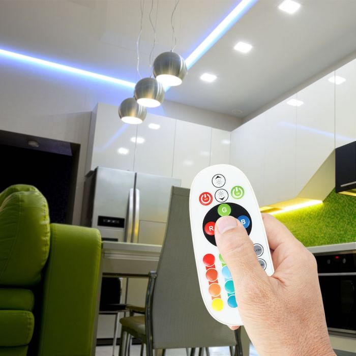 LED-värviribade kontroller 6A 72W, 24 nuppu, V-TAC, puldiga
