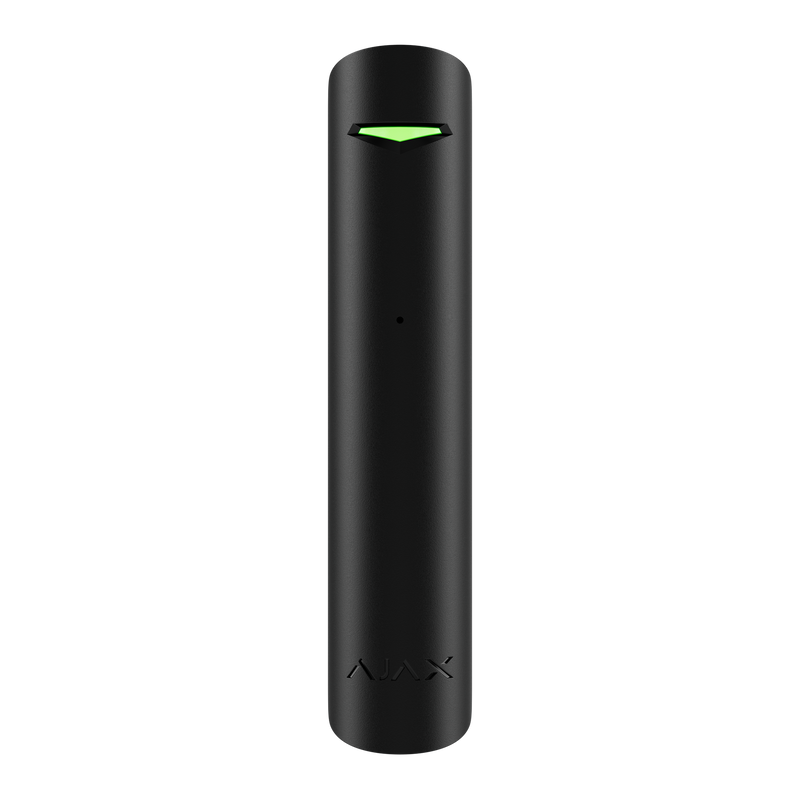 AJAX GlassProtect Bezvadu stikla plīšanas detektors - 9m", melns