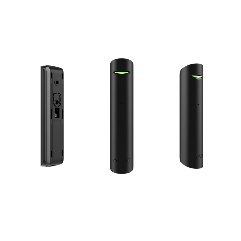 AJAX GlassProtect Bezvadu stikla plīšanas detektors - 9m", melns