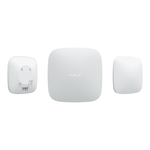 AJAX Security Hub 2 Plus с WI-FI, Ethernet и 2 слотами 4GSIM, функцией мониторинга извещателей, отправки сигнала тревоги и фотоверификации подключения извещателей Белый