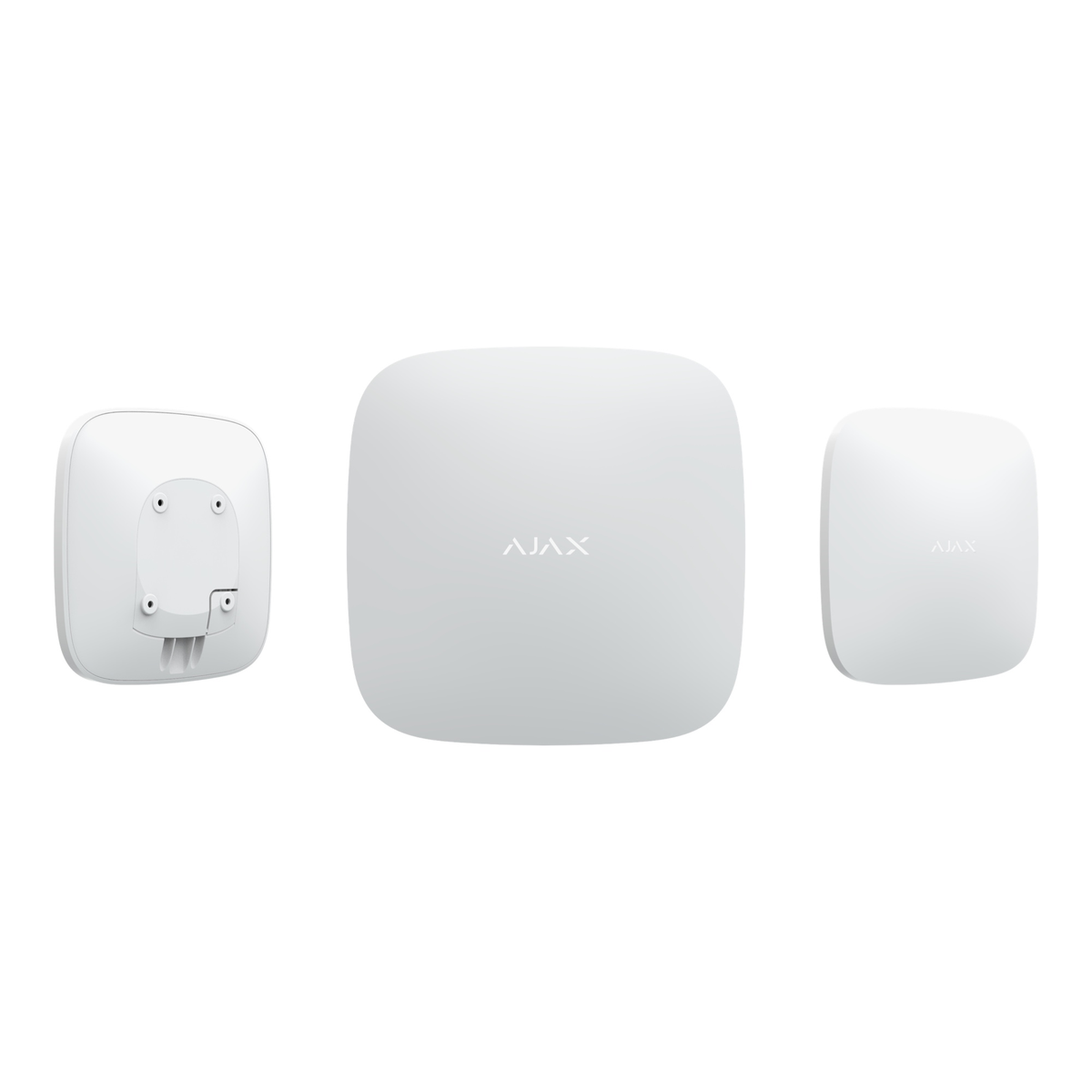 AJAX Security Hub 2 Plus с WI-FI, Ethernet и 2 слотами 4GSIM, функцией мониторинга извещателей, отправки сигнала тревоги и фотоверификации подключения извещателей Белый