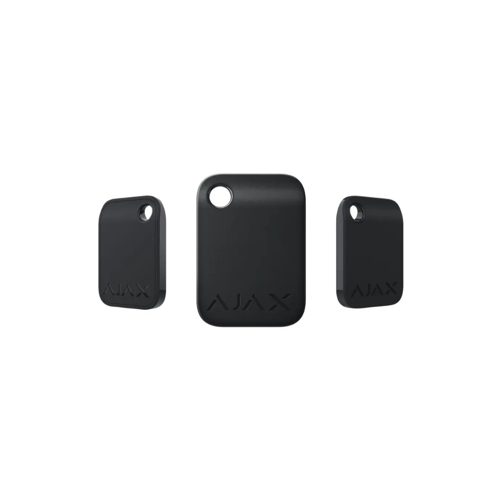 AJAX Tag Bezkontakta breloks priekš KeyPad Plus (3pcs) melns