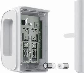 AJAX Беспроводной наружный двусторонний извещатель шторного типа DualCurtain Outdoor для установки на фасаде дома в белом цвете