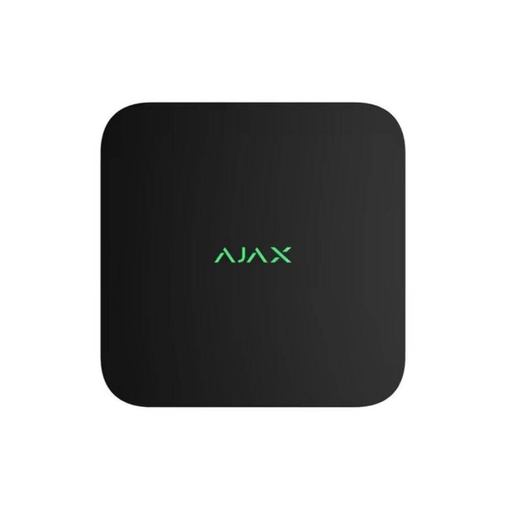 Ajax NVR 16-channel Video Recorder with 1xHDD slot, up to 16TB, H.265, 4K, Black