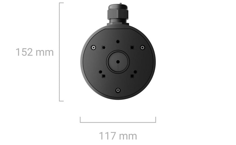 Pamatne kamerām Ajax JUNCTIONBOX (melna, 118×59 mm)