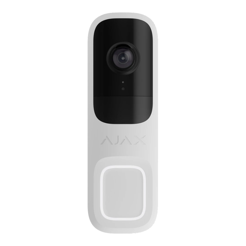Ajax Doorbell bezvadu video durvju zvans balts
