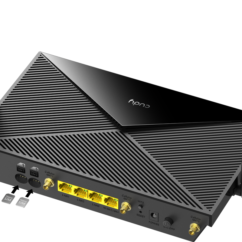 Maršrutētājs Cudy P5 AX3000 Wi-Fi 6 5G SA/NSA Dual- SIM 5GHz 2402Mbps/2.4Ghz 574Mbps 4-Port GbE Desktop