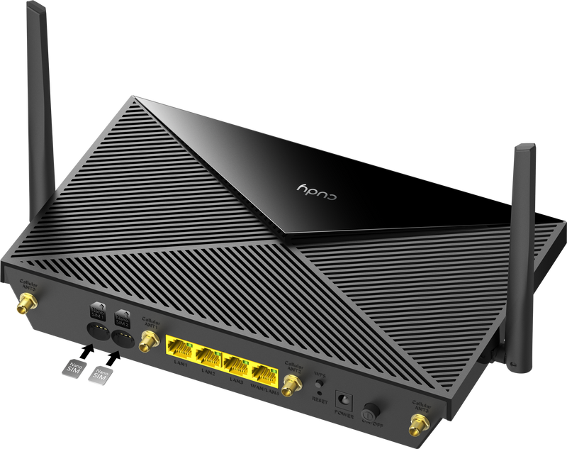 Maršrutētājs Cudy P5 AX3000 Wi-Fi 6 5G SA/NSA Dual- SIM 5GHz 2402Mbps/2.4Ghz 574Mbps 4-Port GbE Desktop