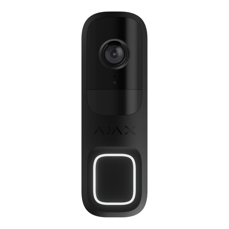 Ajax Doorbell bezvadu video durvju zvans melns