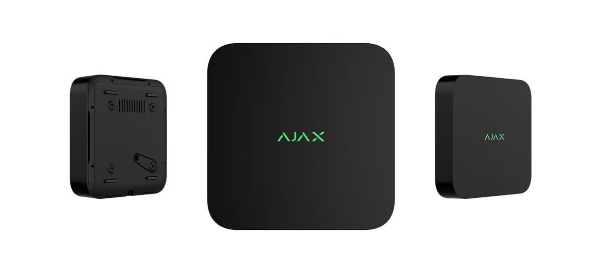 Viedoieraksta iekārta NVR Ajax NVR DC 8-ch 1xHDD slots līdz 16TB H.265 4K Melna