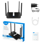 Cudy LT500 4G LTE maršrutētājs ar Nano SIM, divjoslu AC1200 Wi-Fi 5, četrām Ethernet pieslēgvietām un Mesh atbalstu