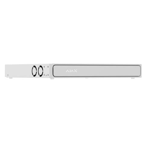 Ajax NVR H2DAC 8 kanālu videoierakstītājs, 4K HDMI, 2xHDD, balts