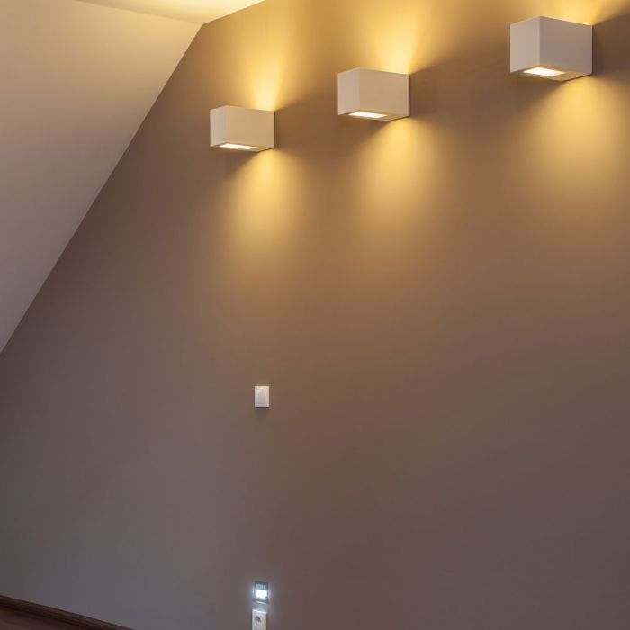 G9 Virsapmetuma ģipša karkass stiprināšanai pie sienas, balts,70x100x100mm, V-TAC