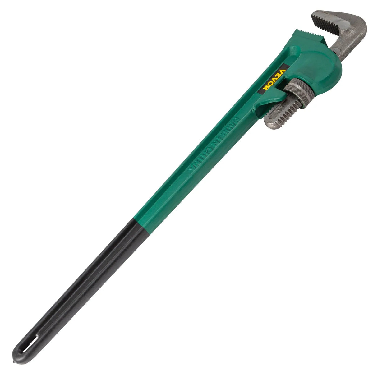 VEVOR 900 mm alumīnija taisnā cauruļu atslēga, regulējama, piemērota 2"–3,5" caurulēm, smagā tipa, 127 mm žokļa atvērums