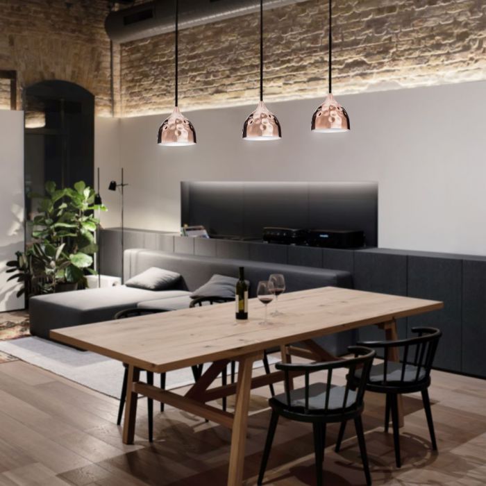 Hanging lamp frame, metal plafond, D230, "Rose gold" series, V-TAC