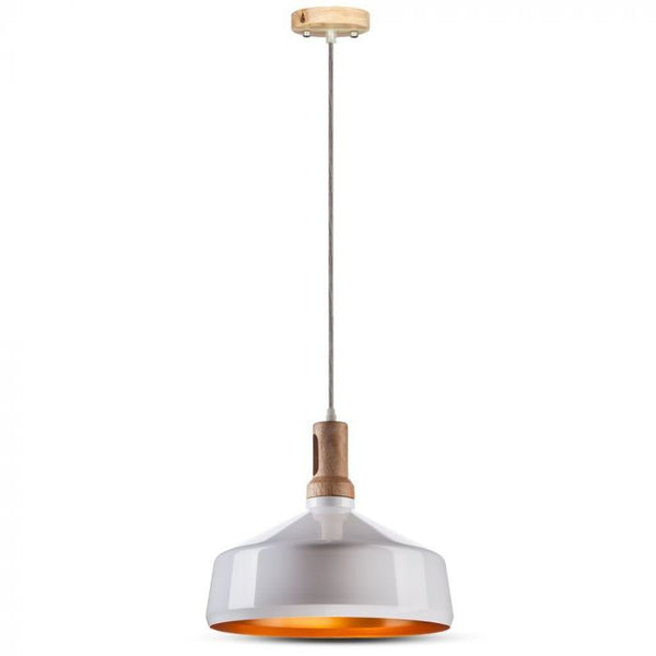 Hanging lamp frame, metal/wood, D350, V-TAC